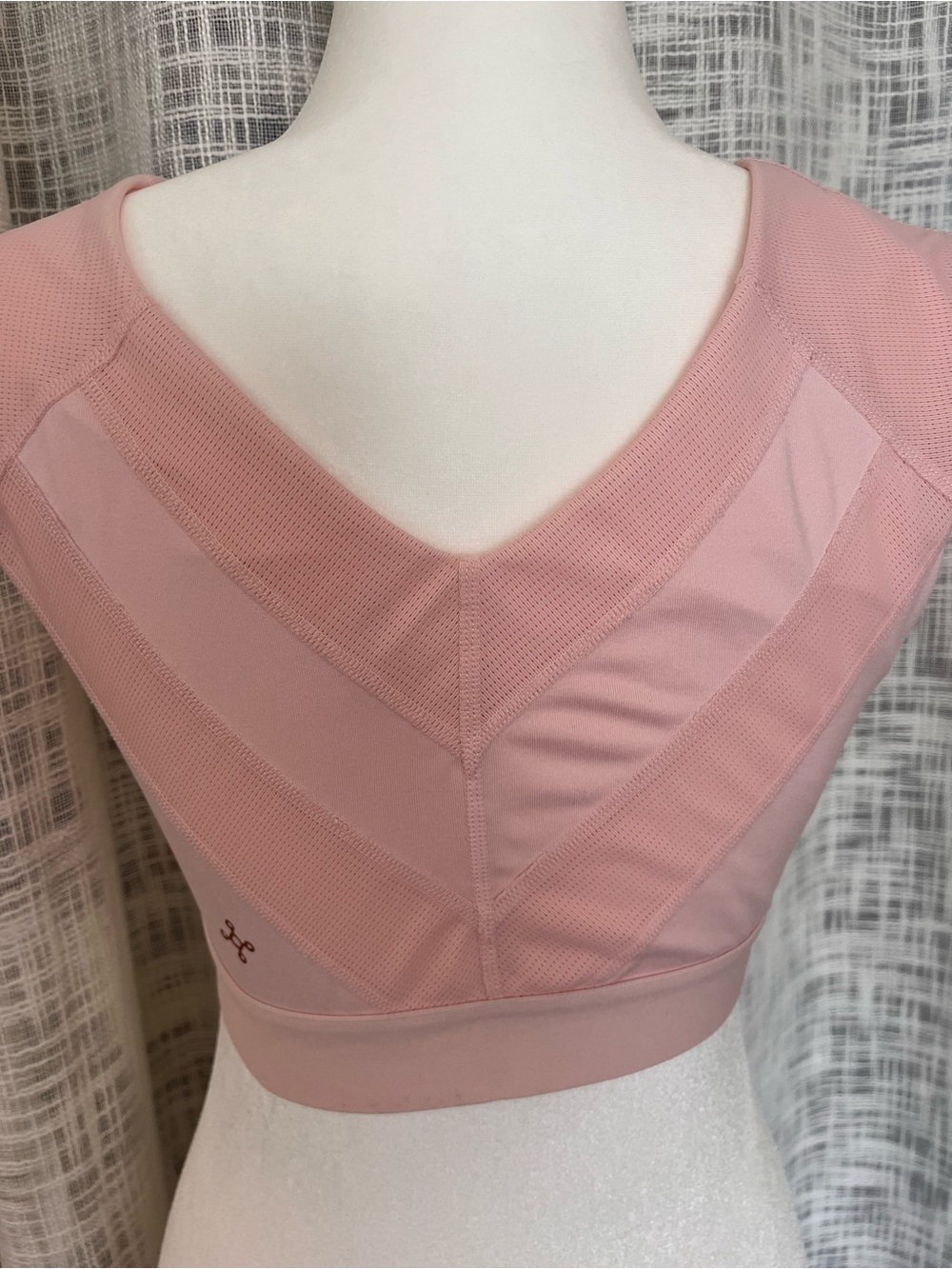 Tommie Copper Pink Shoulder Support Sports Bra Size Large